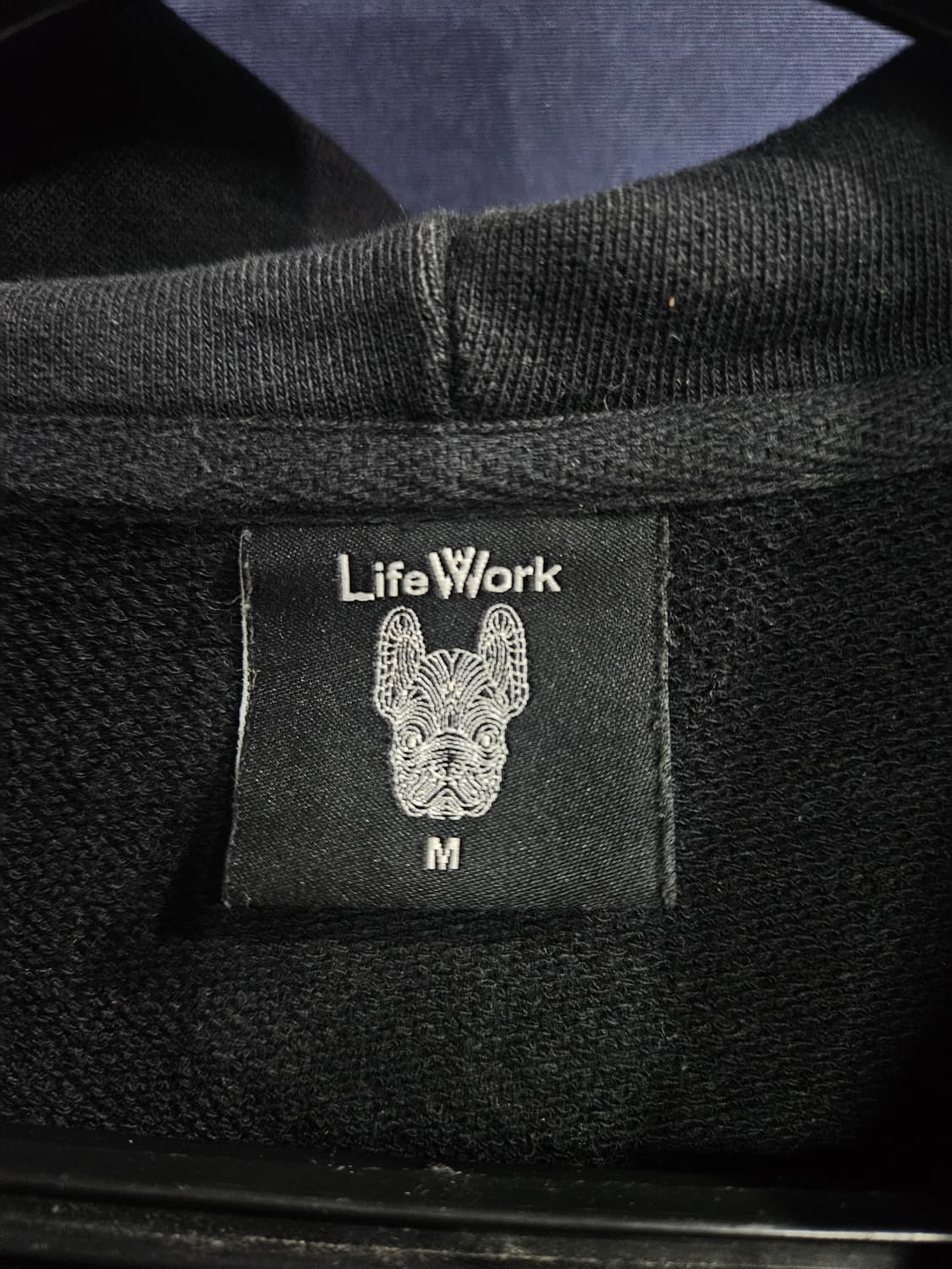 라이프워크 프린팅 블랙 남성 오버핏 95~100 포켓 후드티  상품이미지3