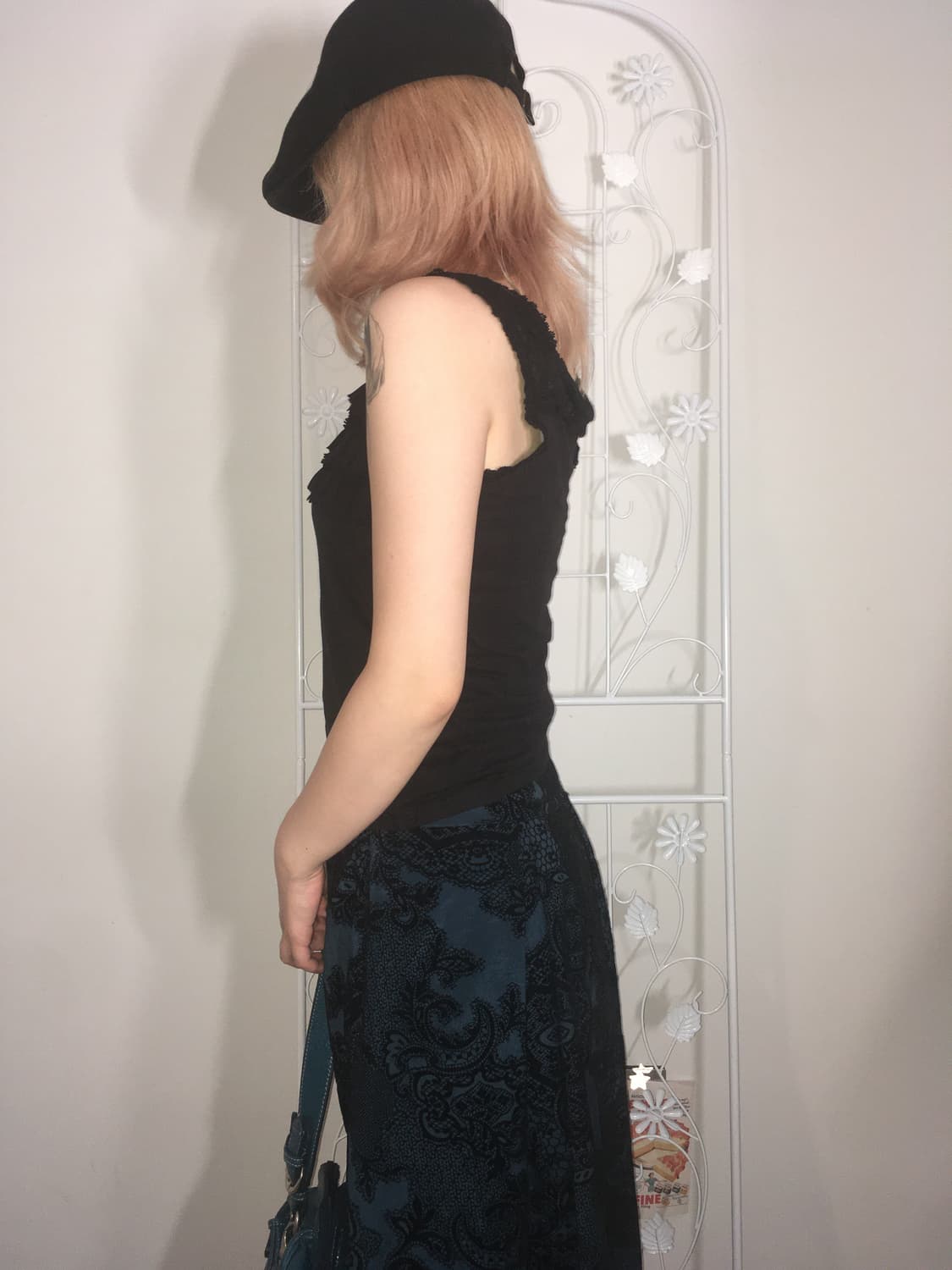 jpn vintage black frill cancan sleeveles 상품이미지4