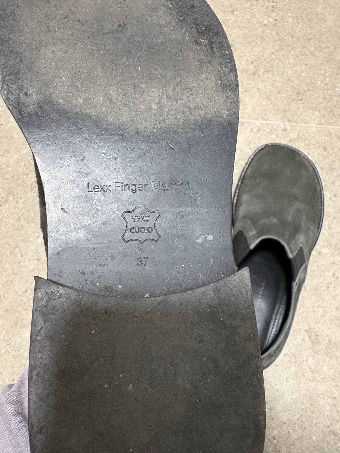 lfm 스웨이드 로퍼 그레이 상품이미지5