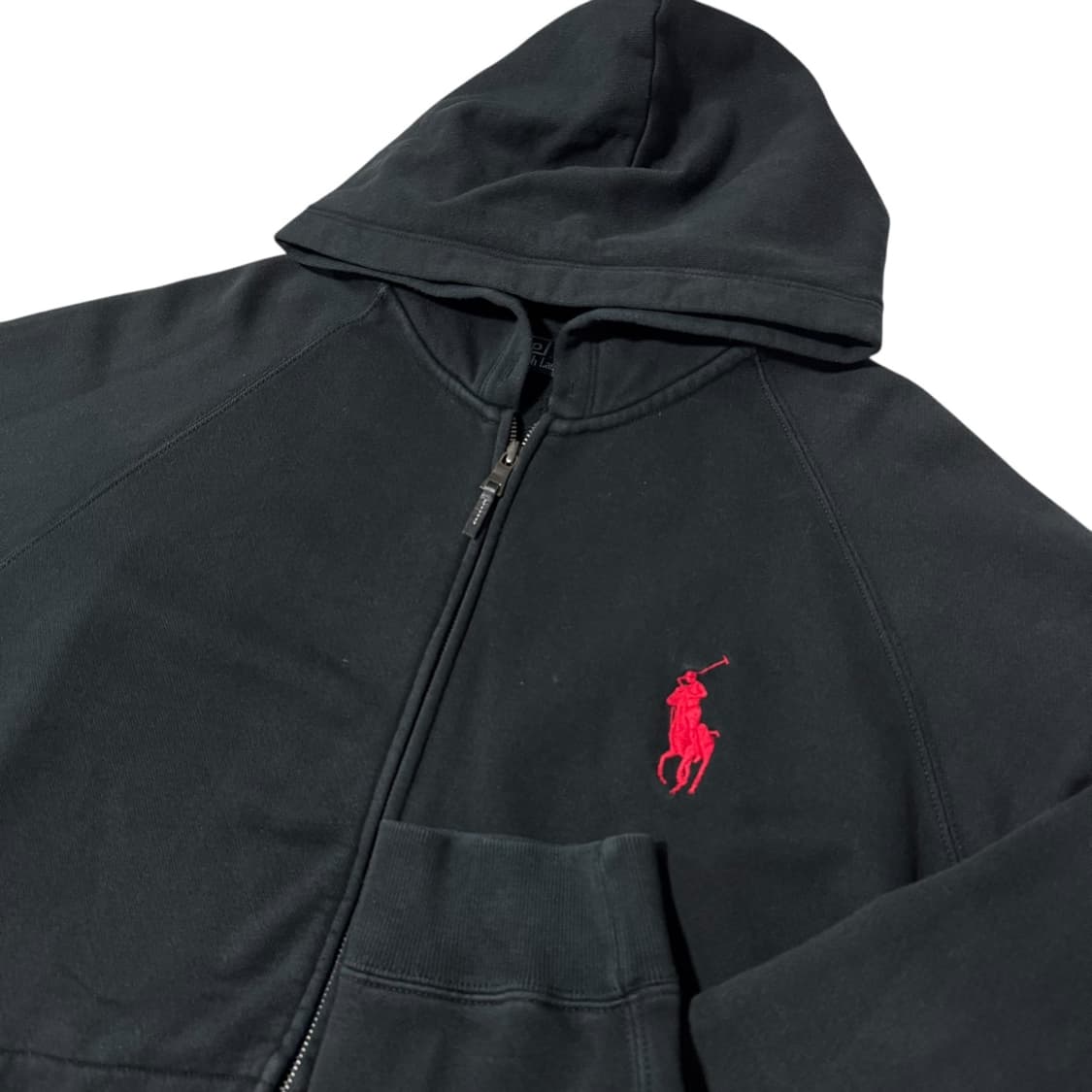 폴로 랄프로렌 빅폴로니 블랙 후드집업 상품이미지2