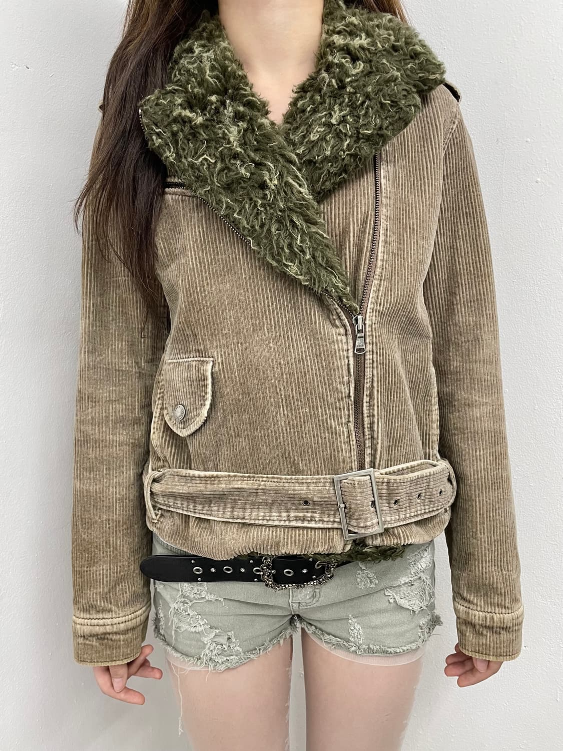 코데즈컴바인 코듀로이 퍼 야상 자켓 상품이미지1