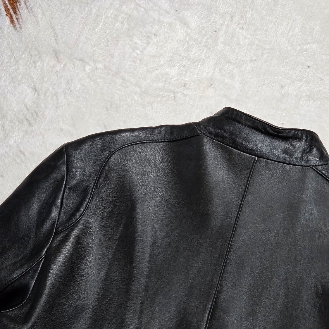 빈티지 리얼레더 블랙 양가죽 자켓 상품이미지6