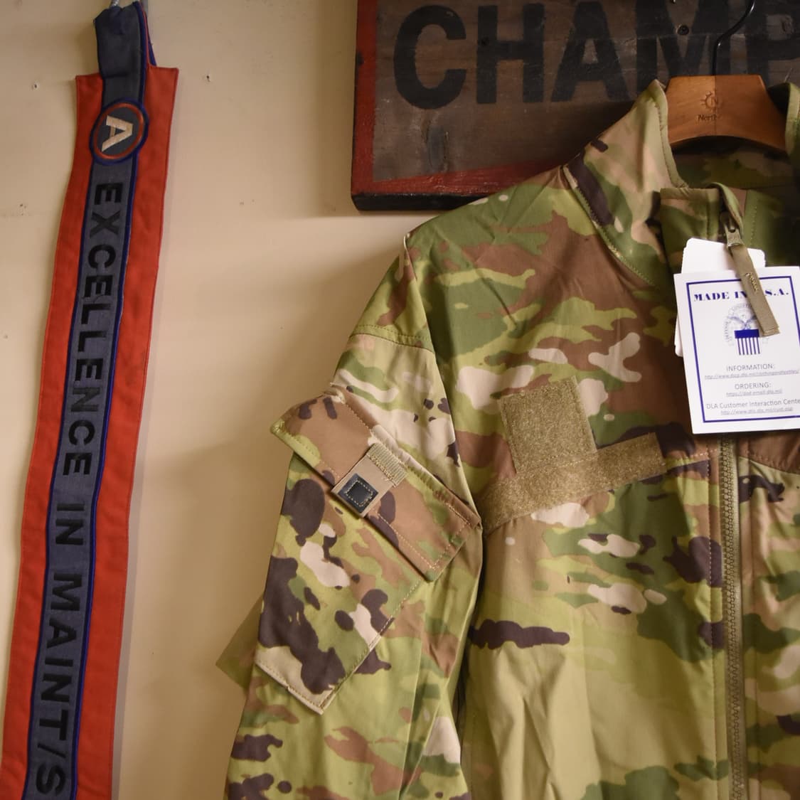 미군 오리지널 멀티캠 윈드셔츠 XLL 미사용품 상품이미지9