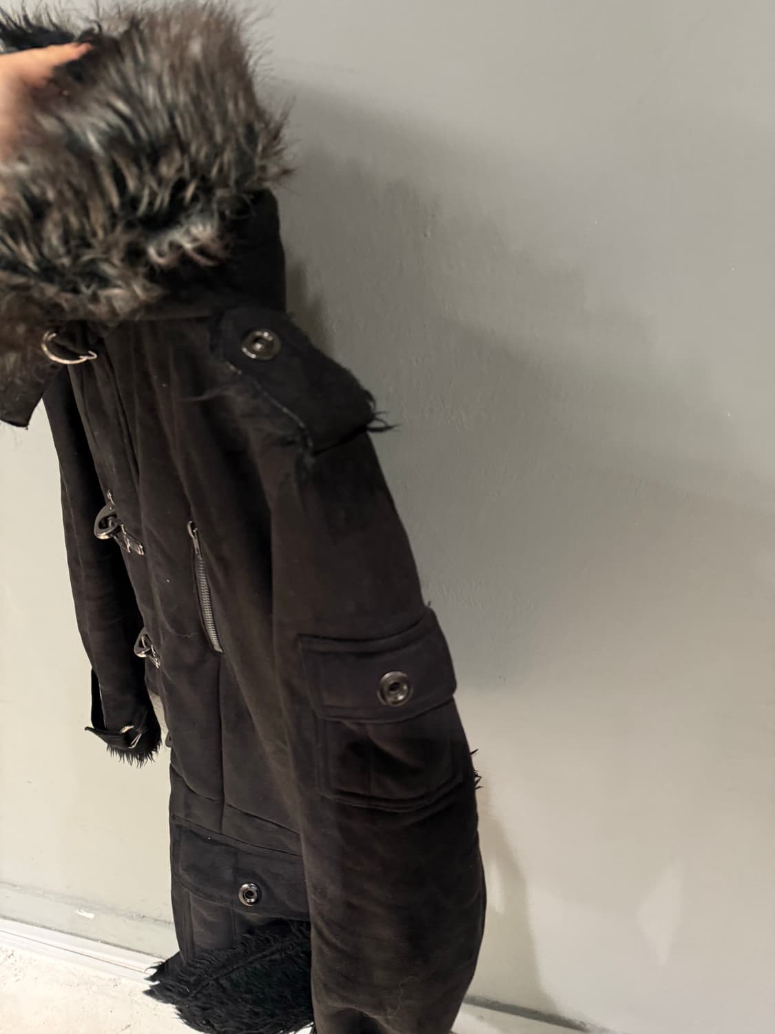 In the attic buckle detail velour jacket 상품이미지9