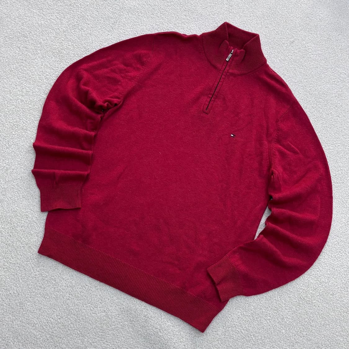 M 타미힐피거 클래식 반집업 긴팔 니트 0429E 상품이미지1