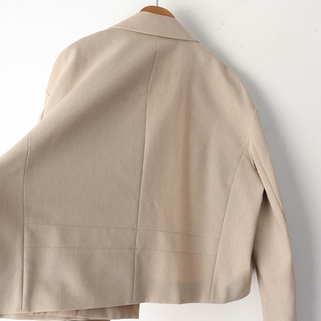 55/시스템 울 블렌드 크롭 재킷 상품이미지3