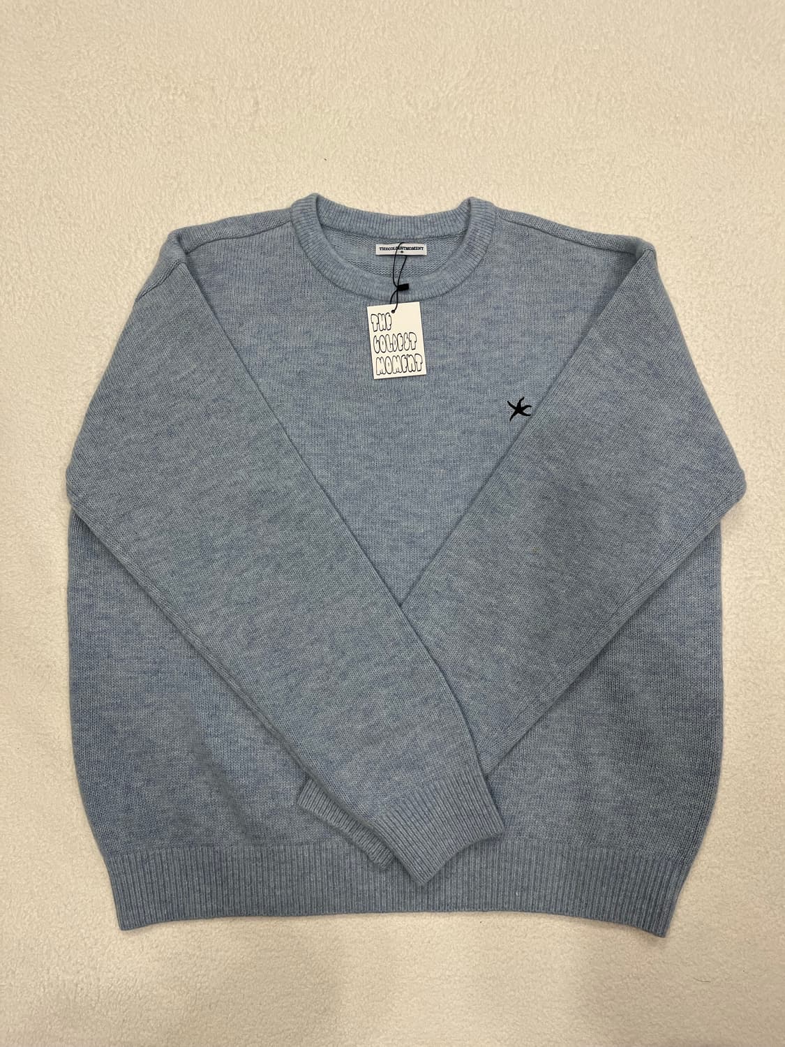 더콜디스트모먼트 니트 스카이블루 상품이미지1