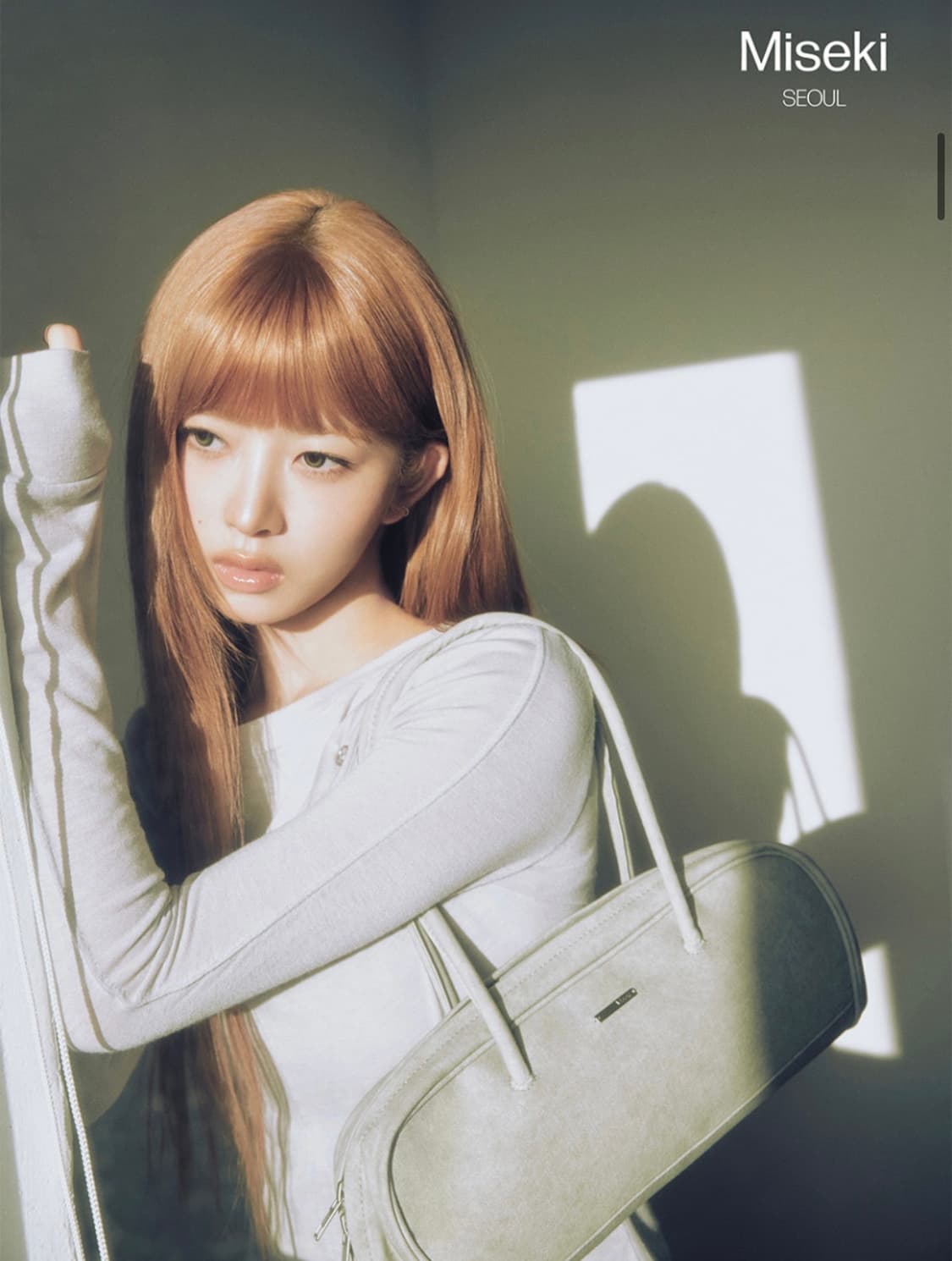 [새상품] 미세키서울 바게트백 차콜 상품이미지3