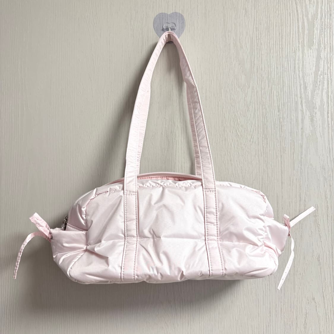 메종드플뢰르 핑크 패딩 스쿨백 상품이미지6