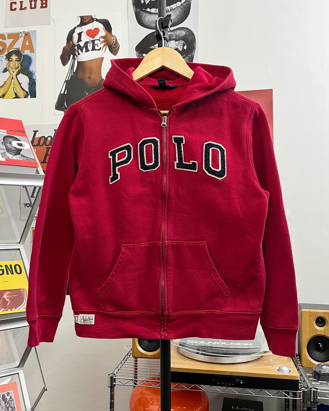 폴로 아플리케 로고 후드집업 상품이미지5