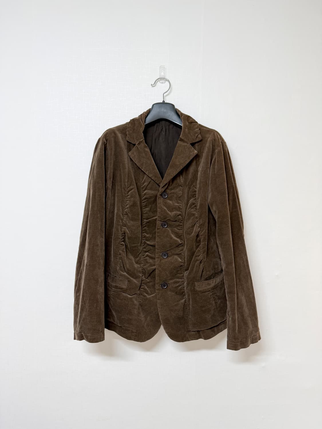 plantation 주름 벨벳 자켓 상품이미지1