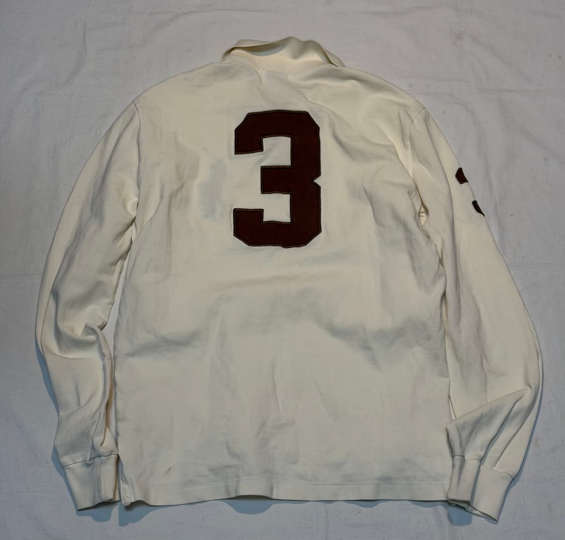 폴로 빅포니 치프키프 롱슬리브 카라티 아이보리 브라운 상품이미지3