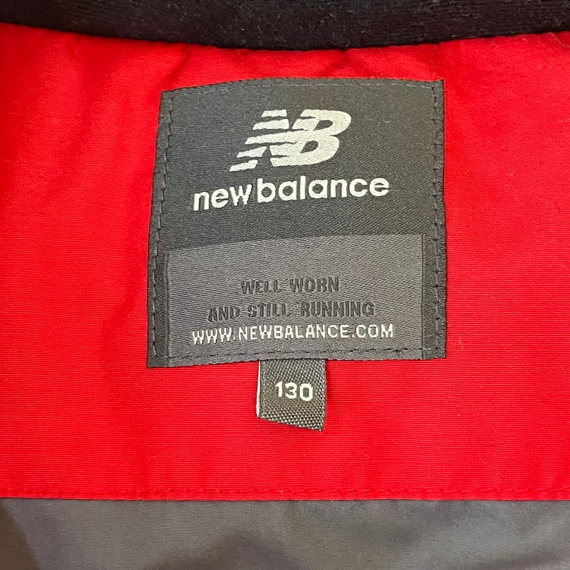 키즈 뉴발란스  레드 폴리 후드 야상 패딩 점퍼 130 상품이미지4