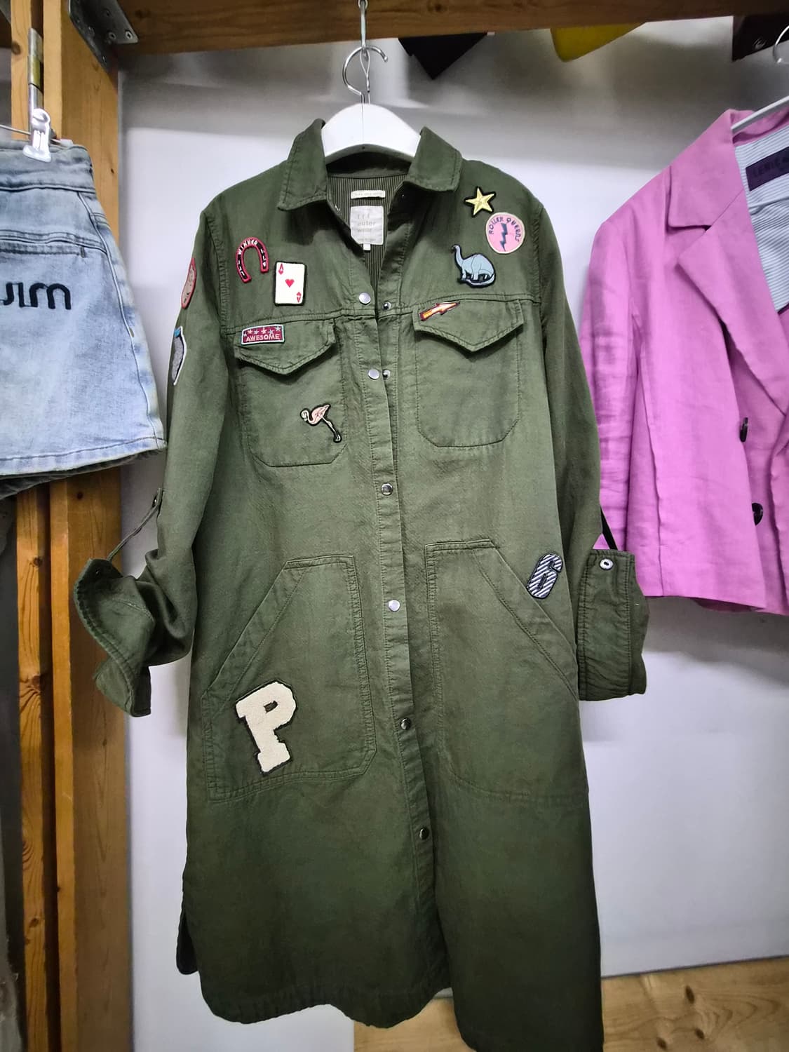 자라 셔츠 롱야상&셔츠 원피스 상품이미지2