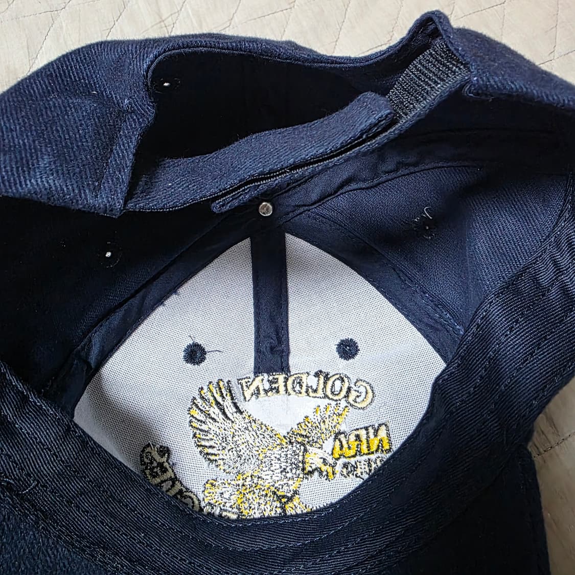 [OS] 빈티지 NRA 골든 이글 6패널 볼캡 네이비 ver 페이딩 상품이미지5