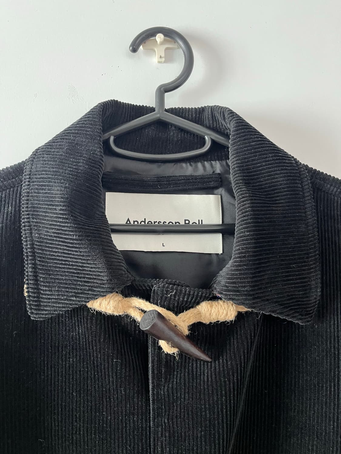 앤더슨벨 레이로드 더플 코듀로이 자켓 블랙 상품이미지2