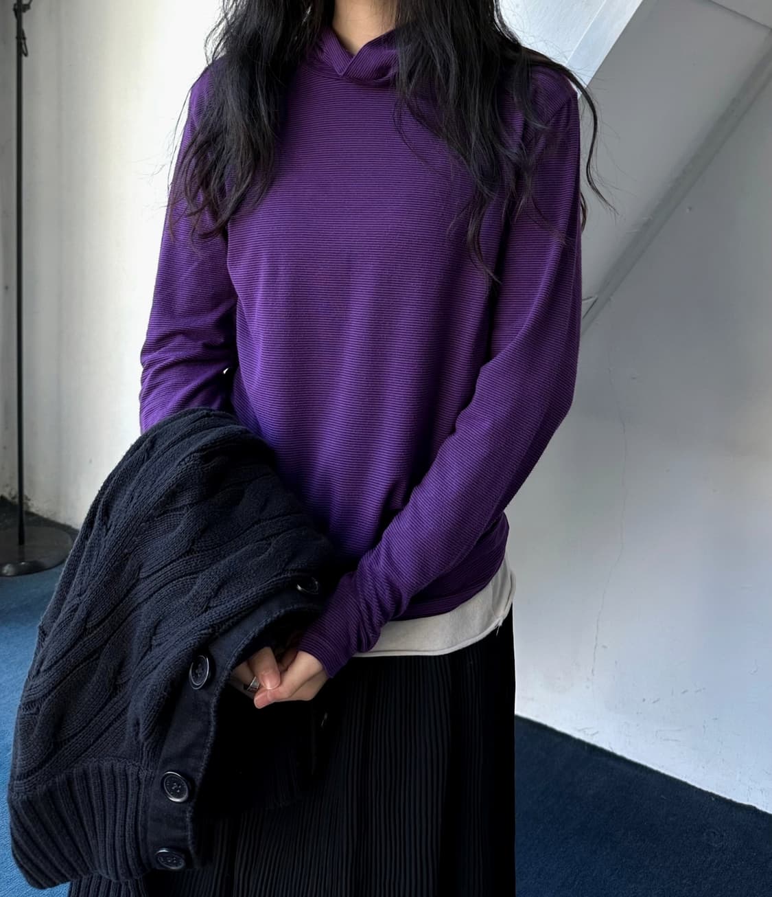 Stripe pattern high gauge fabric stretch 상품이미지6