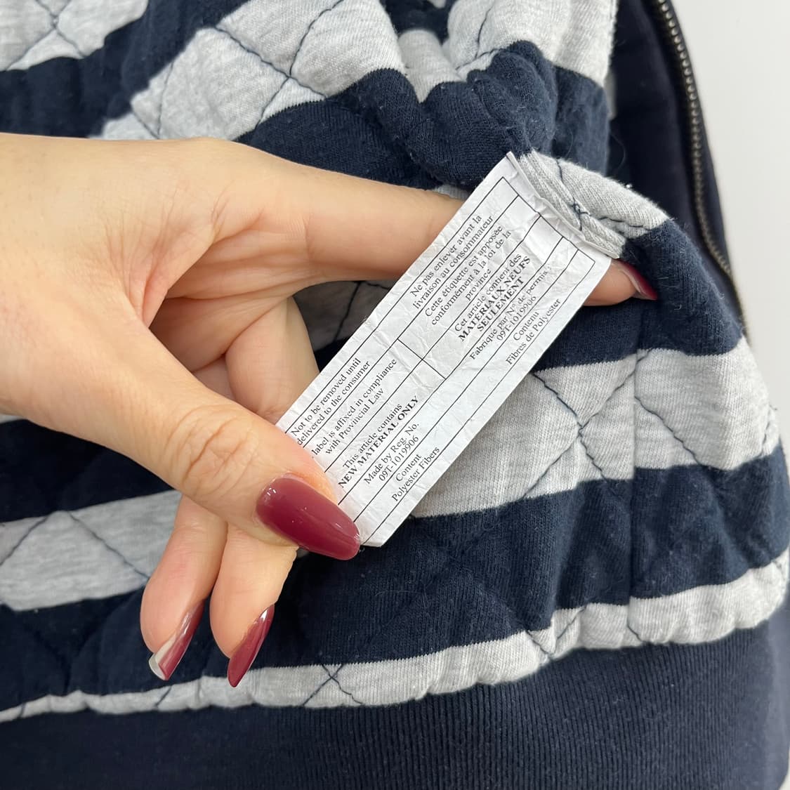 홀리스터 딱붙핏 누빔안감 네이비 후드집업 상품이미지8