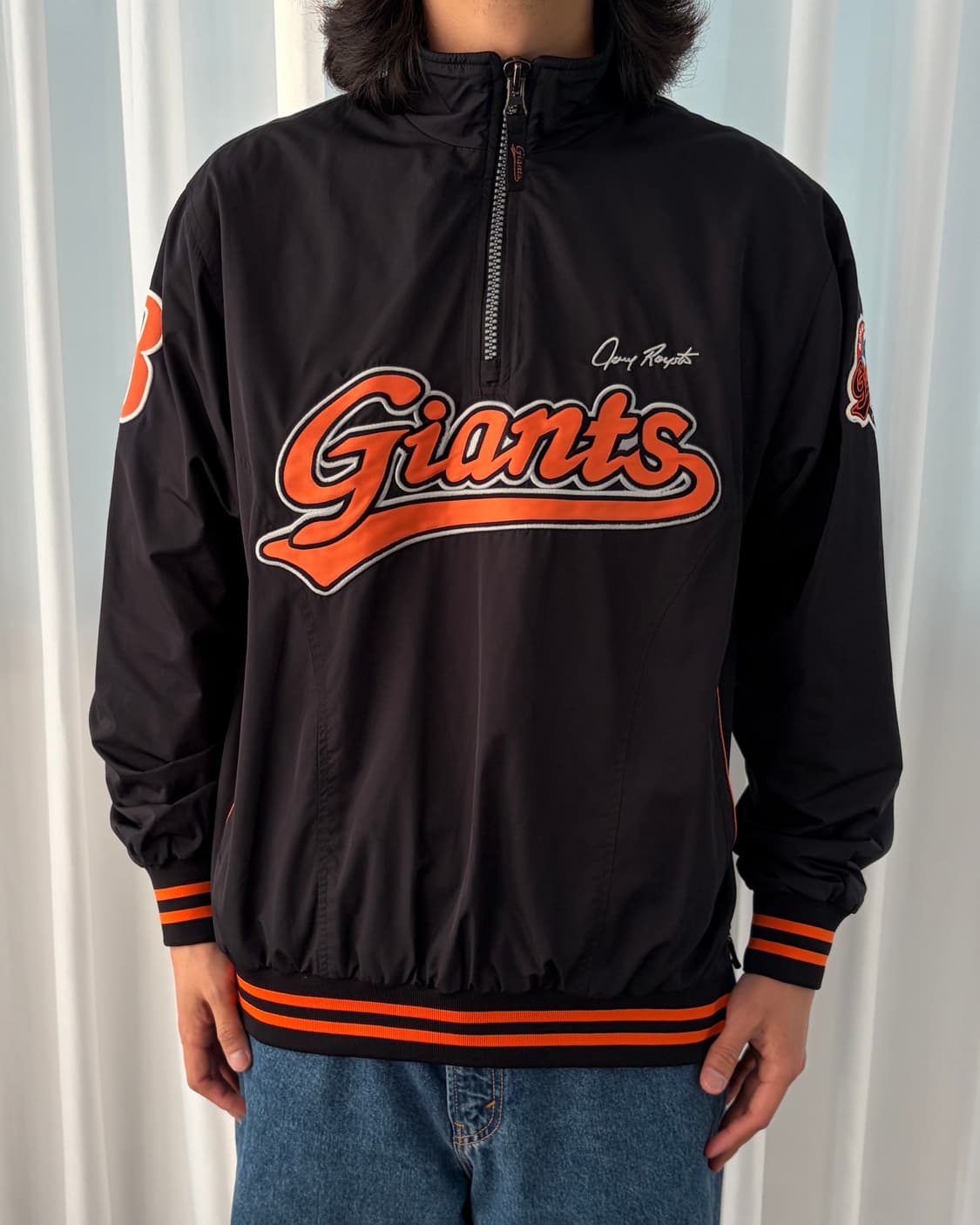 [XL]롯데 자이언츠 춘추용 베이스볼 하프집업 바람막이 자켓 상품이미지2