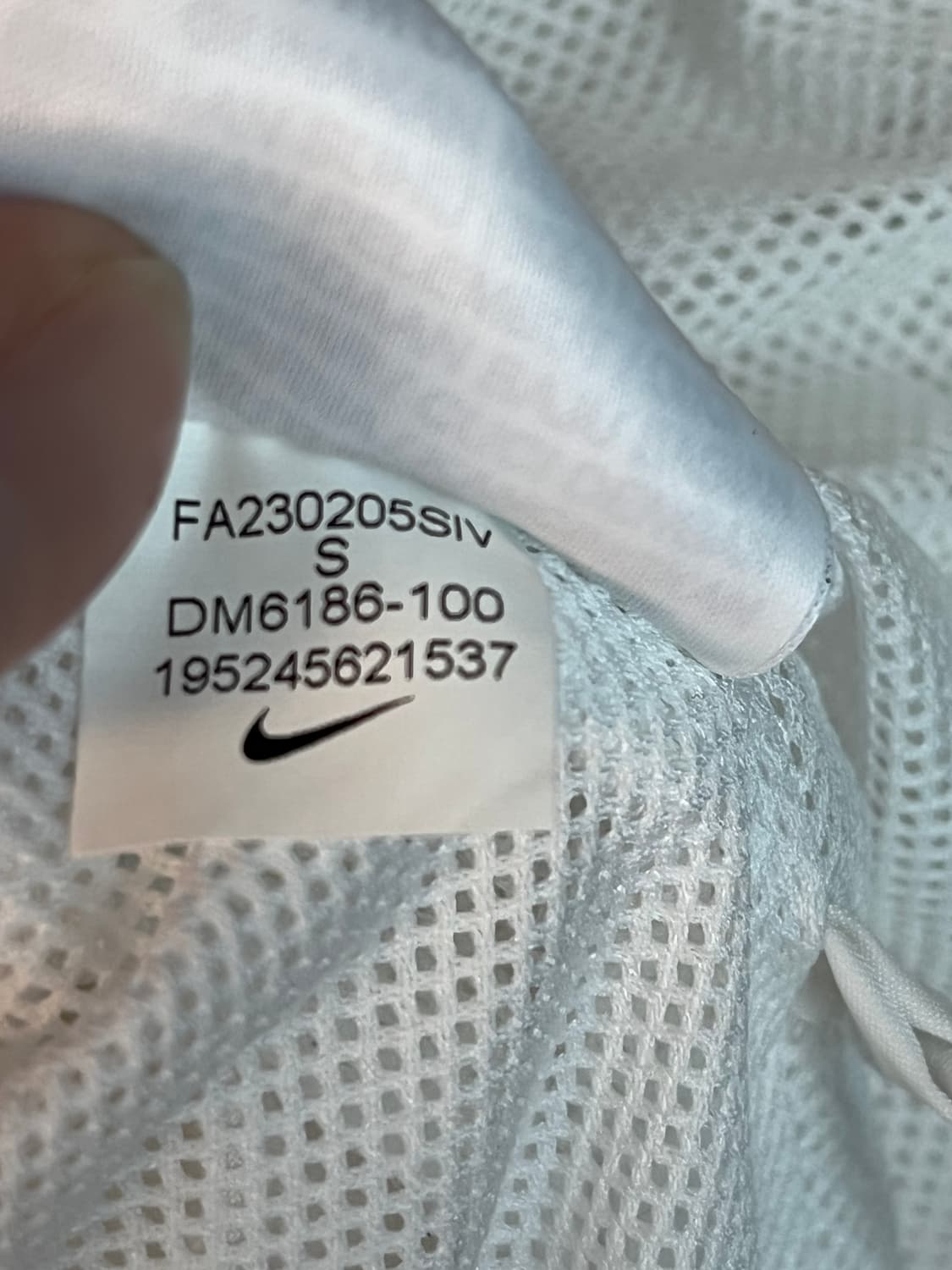 나이키 스우시 에센셜 바람막이 화이트 [S] 상품이미지7