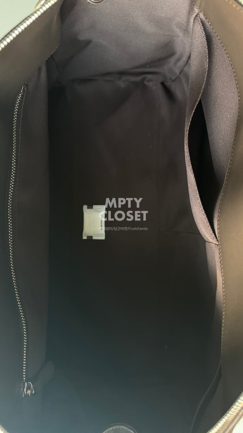 타임옴므 스웨이드 포켓 더플백 다크브라운 상품이미지8