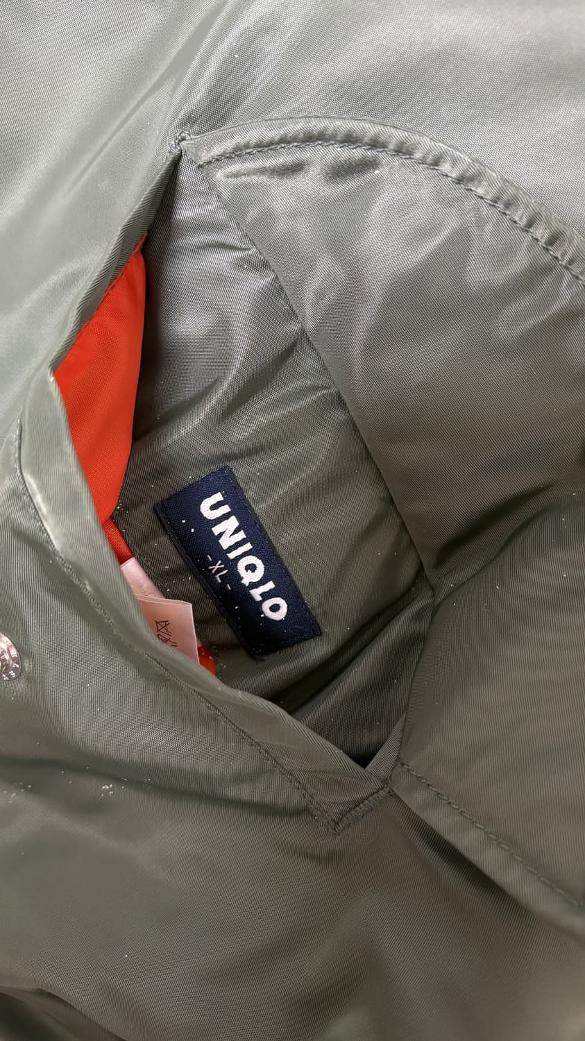 UNICLO 유니클로 MA-1 항공점퍼, XL 상품이미지5