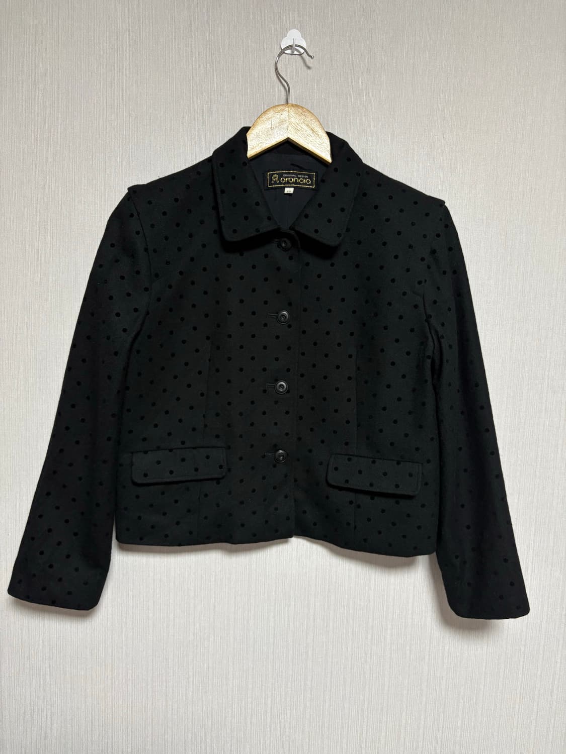 블랙 도트 울 숏자켓 상품이미지5