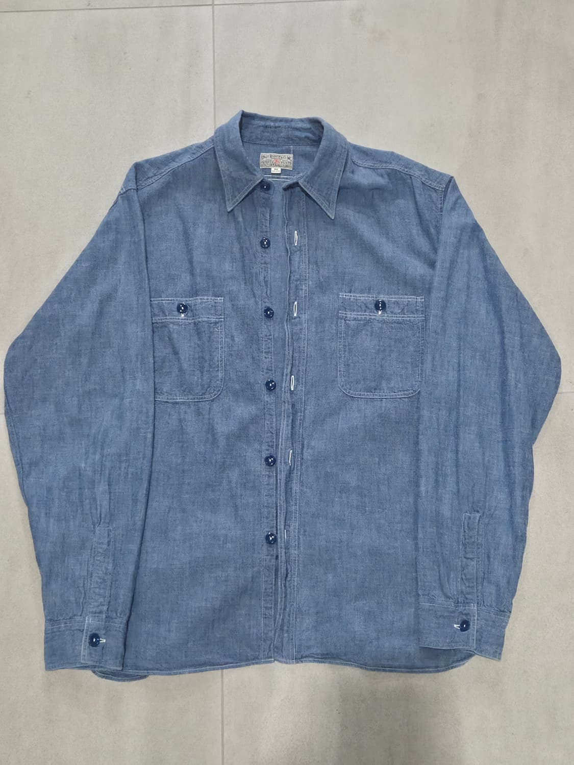 버즈릭슨 샴브레이 워크셔츠 17-17 1/2 상품이미지1