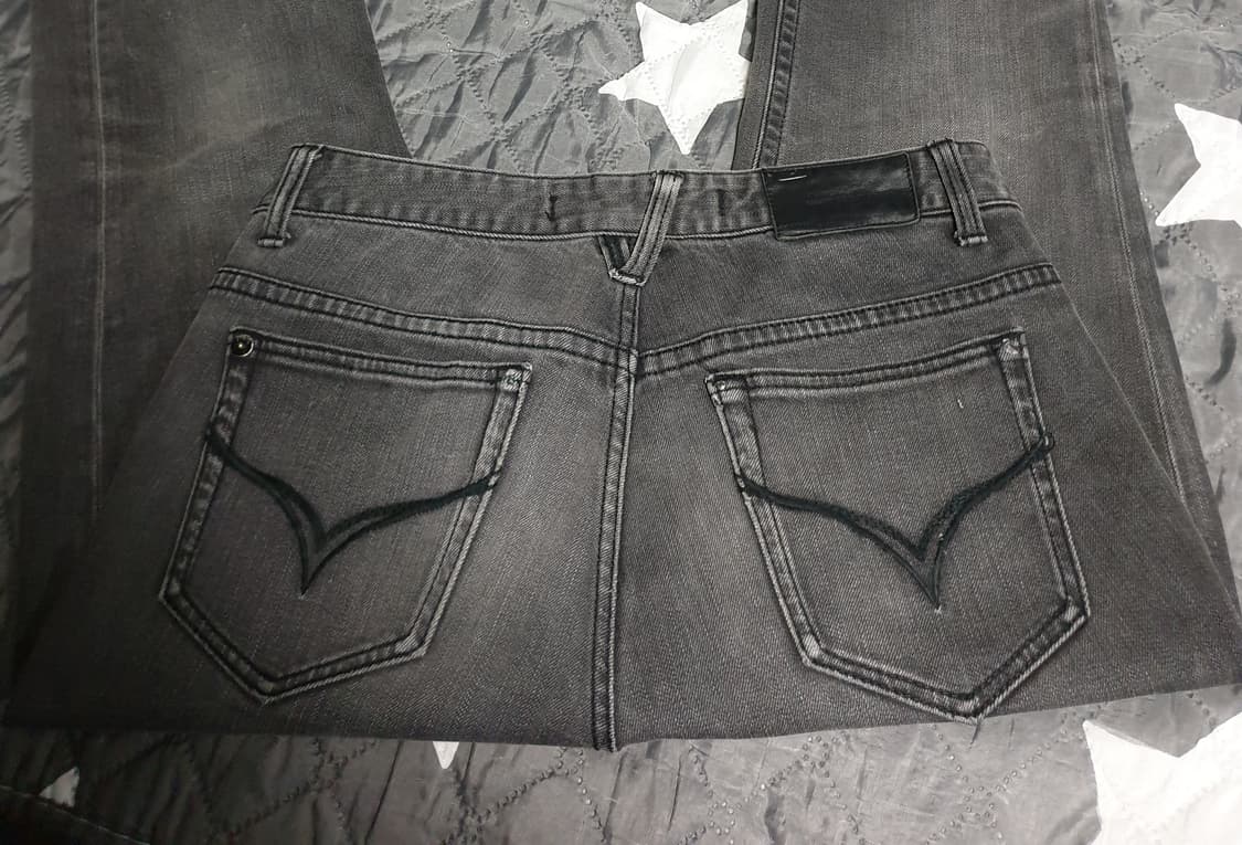 잠뱅이 스트레이트 JB 워시드 데님팬츠 흑청 (32) 상품이미지5