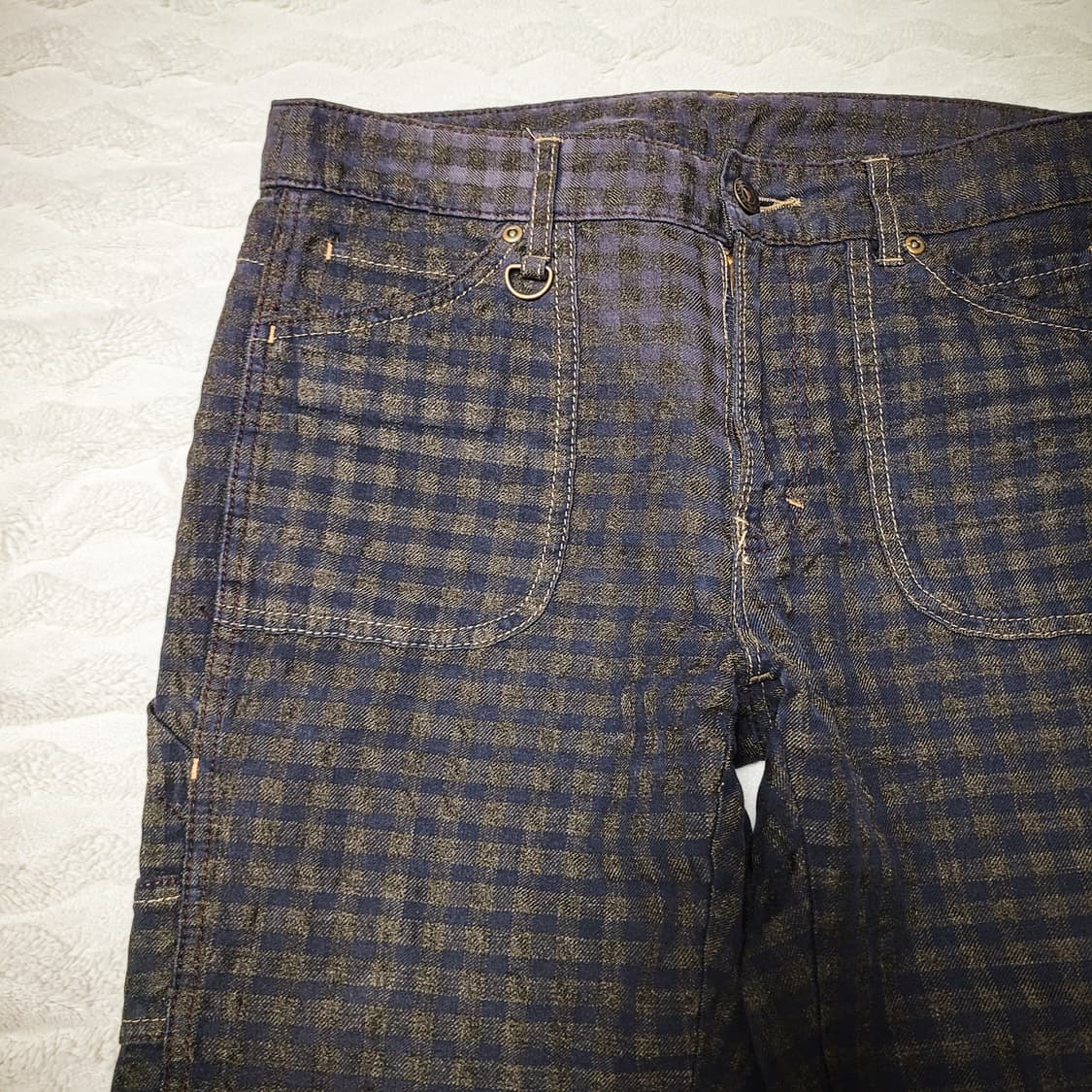 00s Check Pattern Straight Pants 상품이미지4