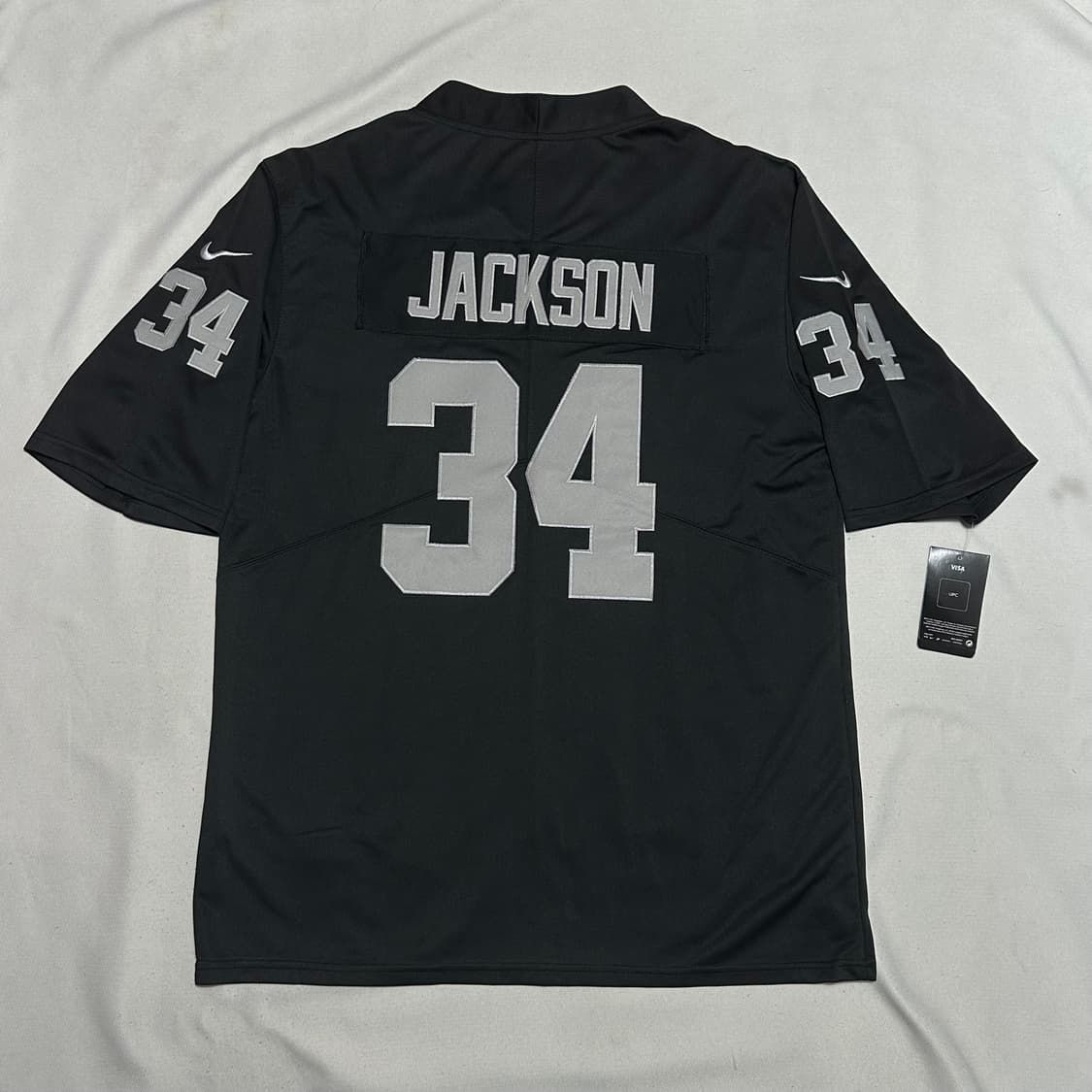 XL 나이키 NFL 레이더스 보 잭슨 블랙 반팔 유니폼 상품이미지2