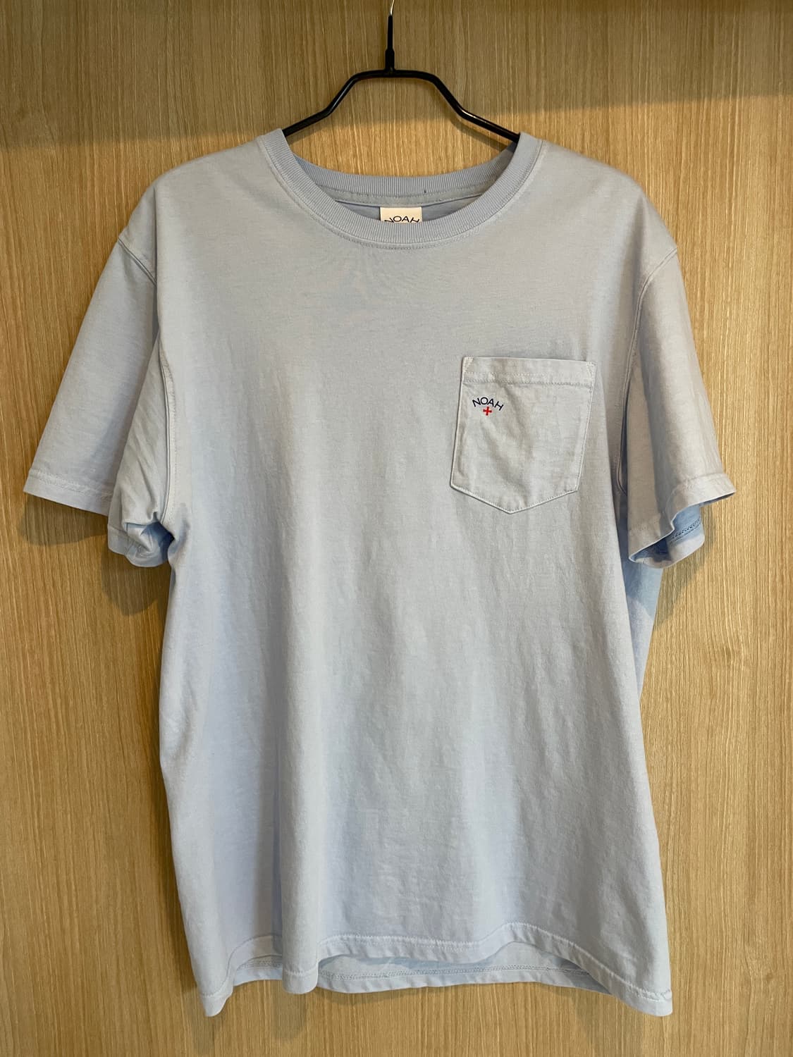 NOAH 포켓 반팔 티셔츠 스카이블루 (M, 새제품) 상품이미지2