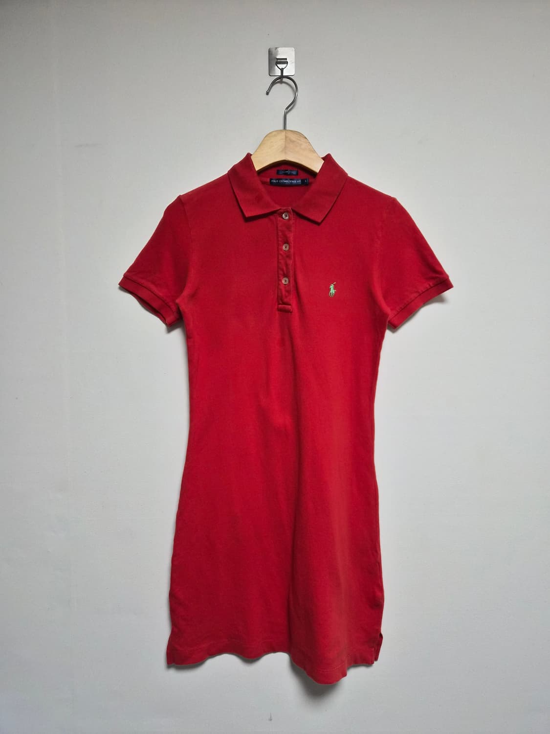 폴로랄프로렌Polo 레드 코튼 카라 원피스 L - T159 상품이미지1