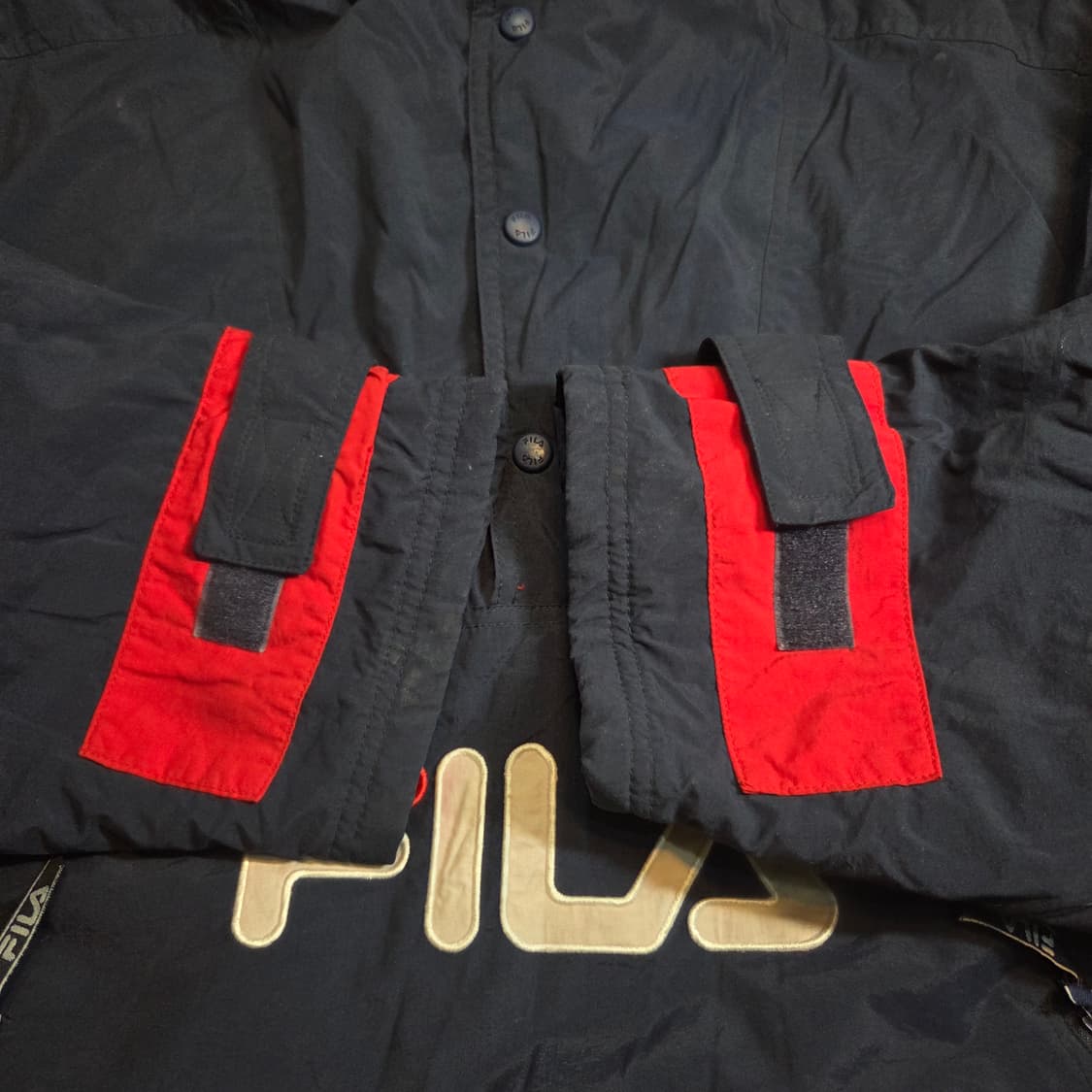 올드스쿨 필라 빅로고 아노락 점퍼 (실2XL)
 상품이미지4