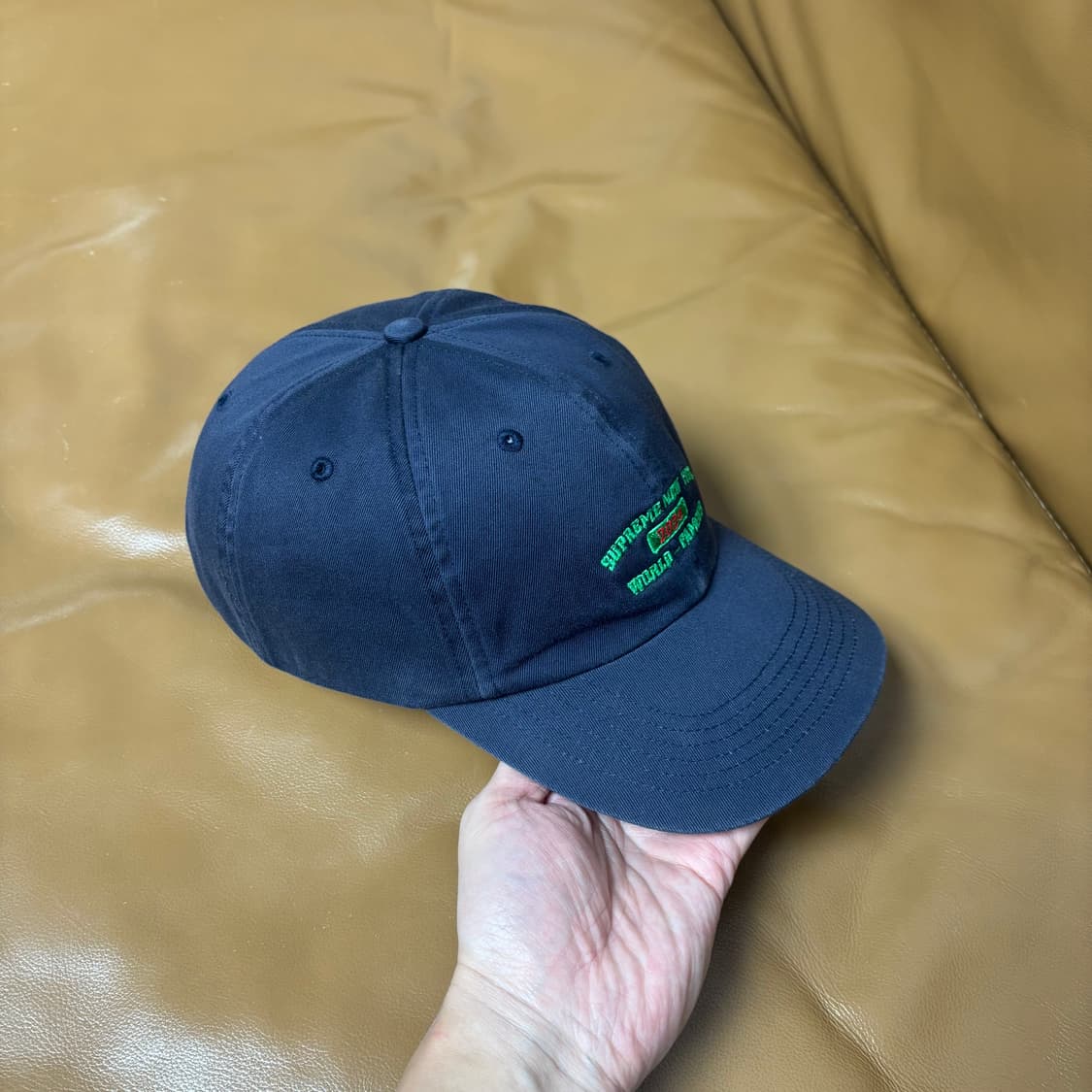 Supreme 슈프림 24ss 뉴욕 아크 네이비 6패널 볼캡 모자 상품이미지4