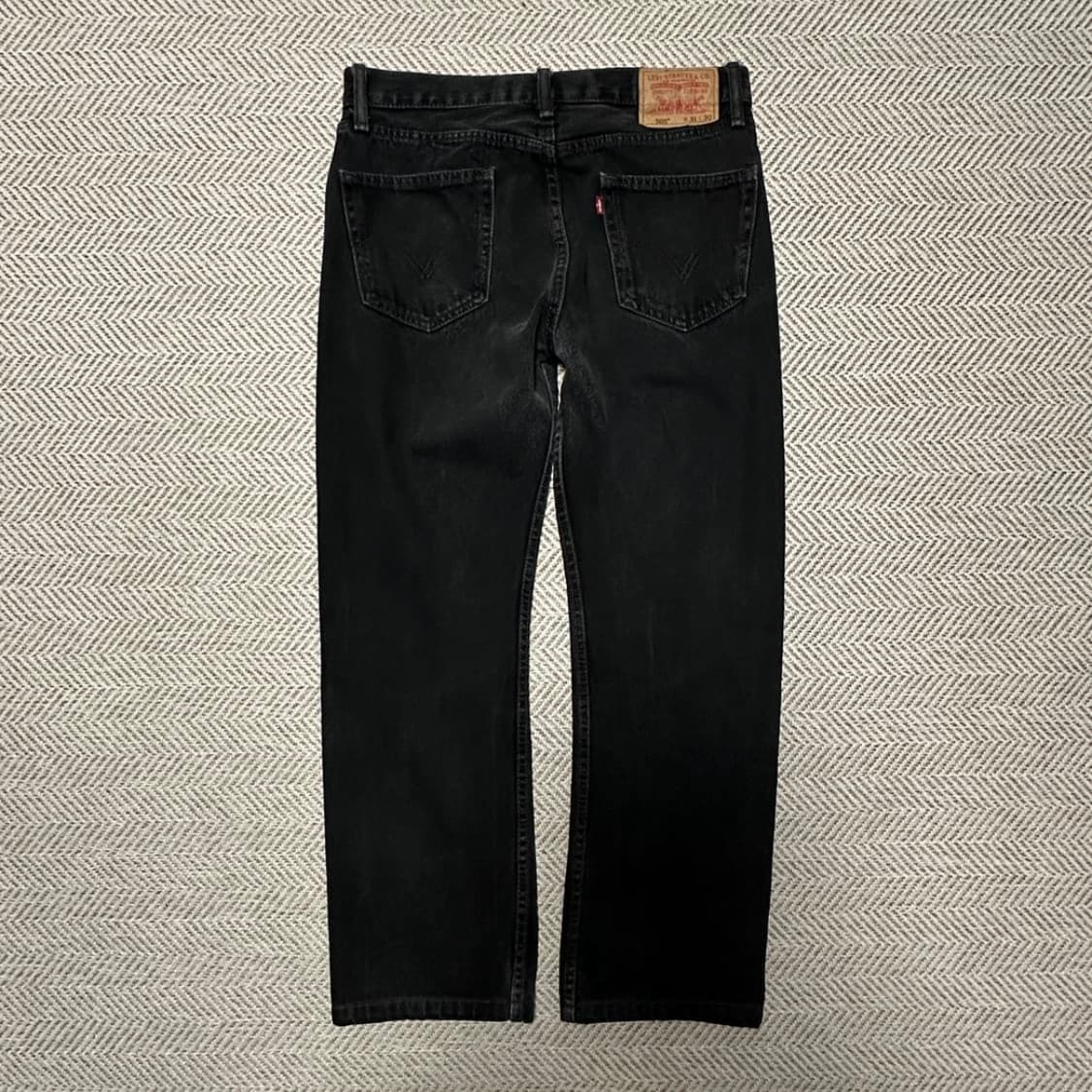 리바이스 505 블랙 데님 팬츠 상품이미지1