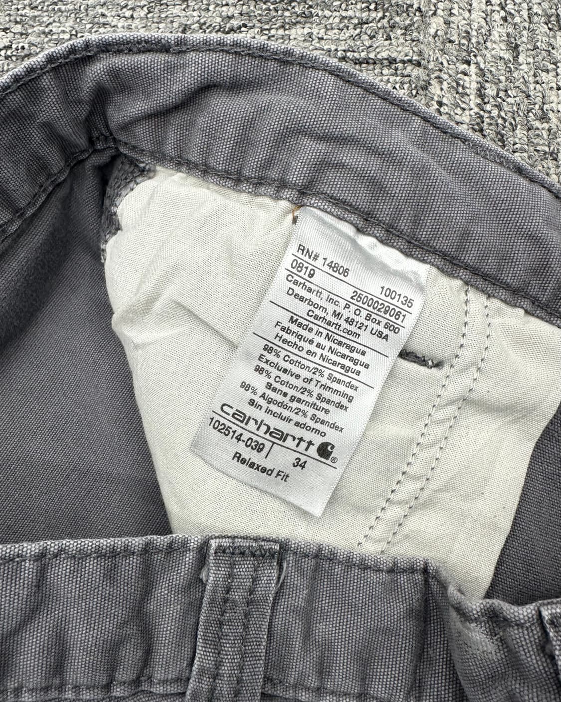 (허단43)칼하트 반바지-M1729 상품이미지5