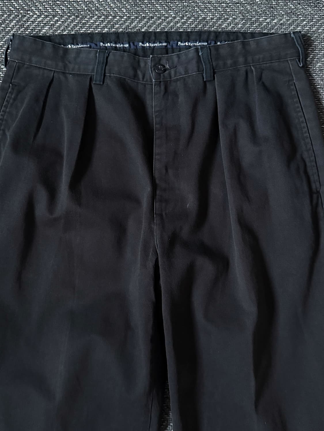 (34) 90s 폴로 랄프로렌 앤드류 더블 플리츠 치노 팬츠 상품이미지2