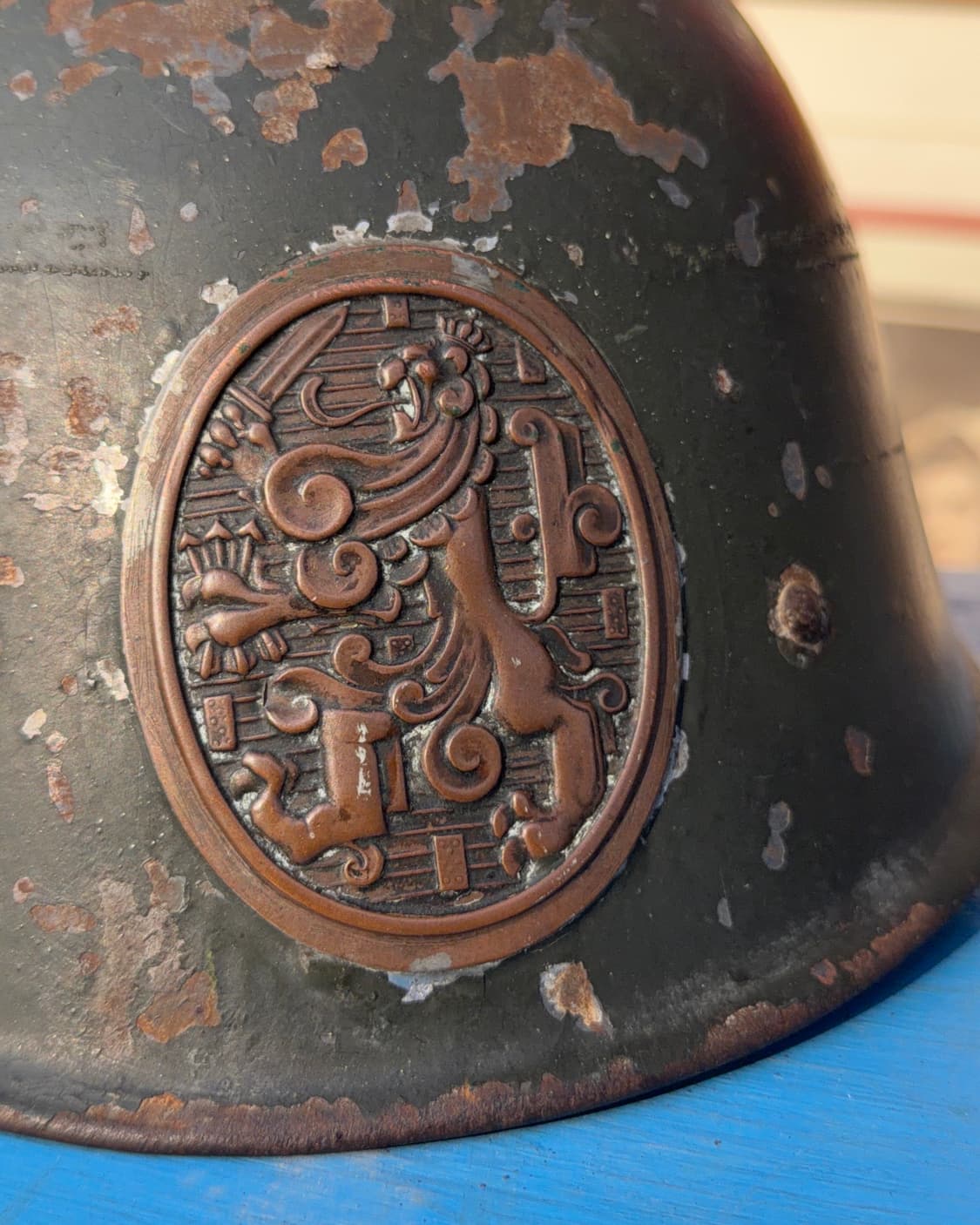 빈티지 소품 1950년 WWII 네덜란드군 M34 철모 상품이미지4