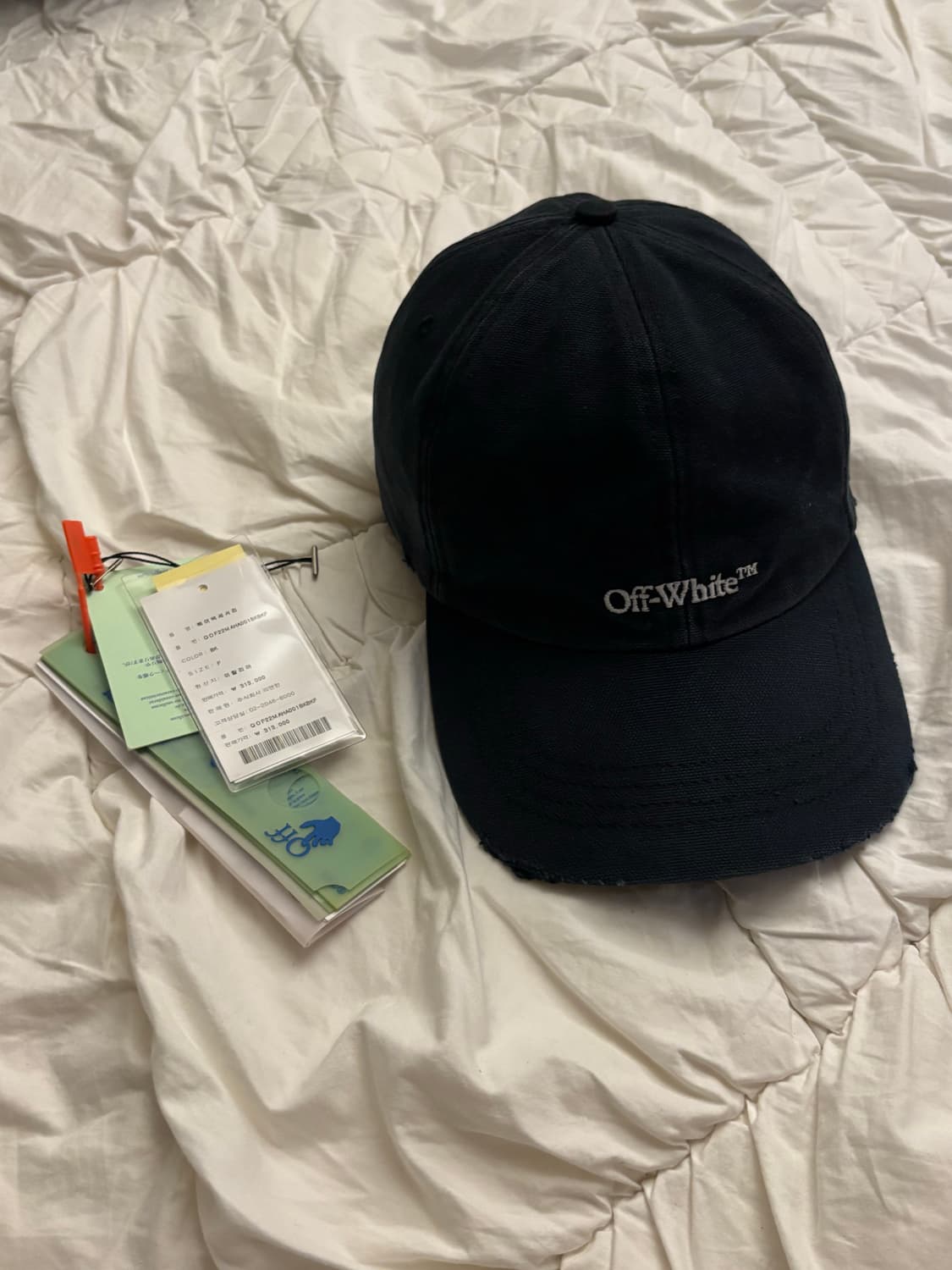 Off white logo cap 상품이미지1