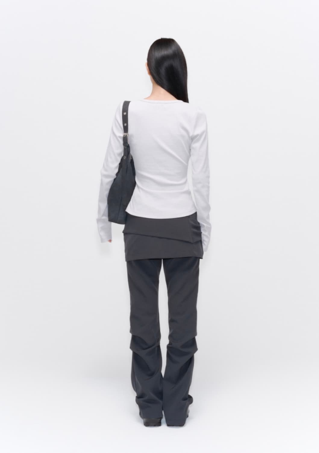 미세키서울 스커트 팬츠 차콜 상품이미지3