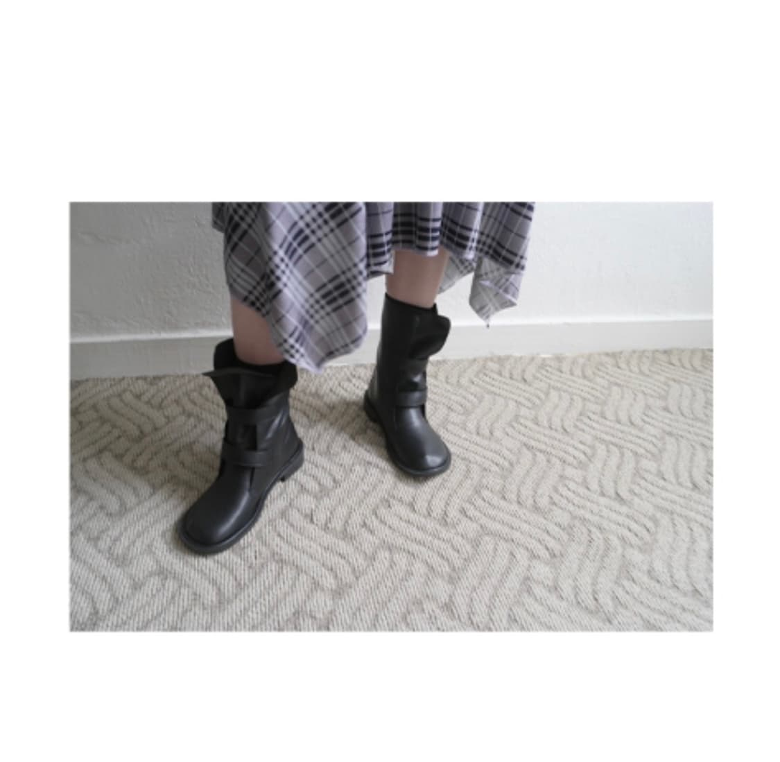[aftermonday] Two_Buckle Midi Boots 상품이미지4