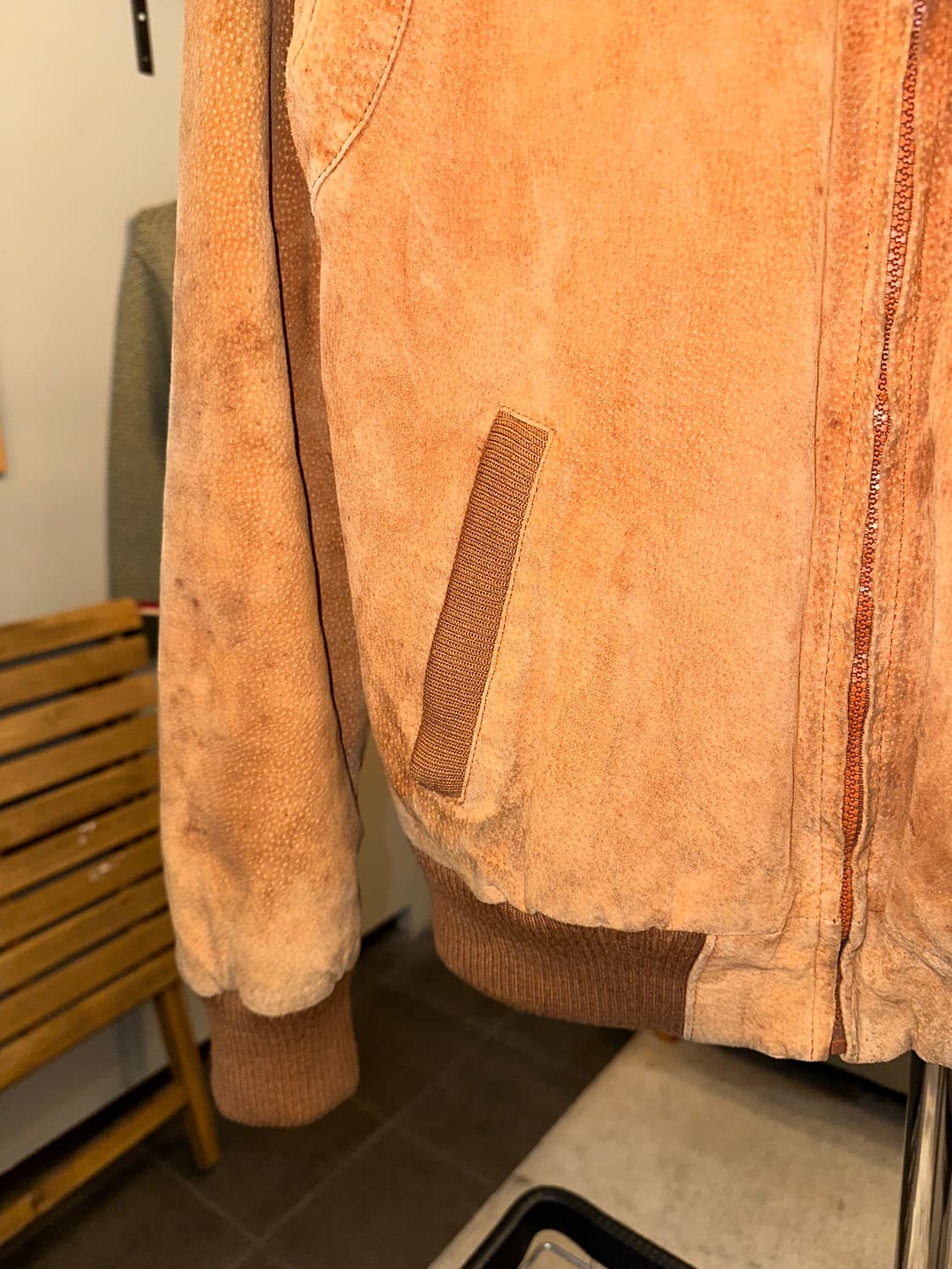 90’s Japanese pig-leather rider jacket 상품이미지6