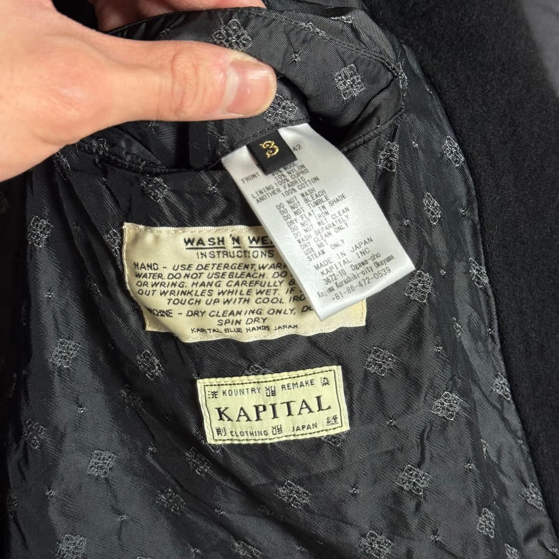 3) 캐피탈 측융 울 카사 자켓 상품이미지3