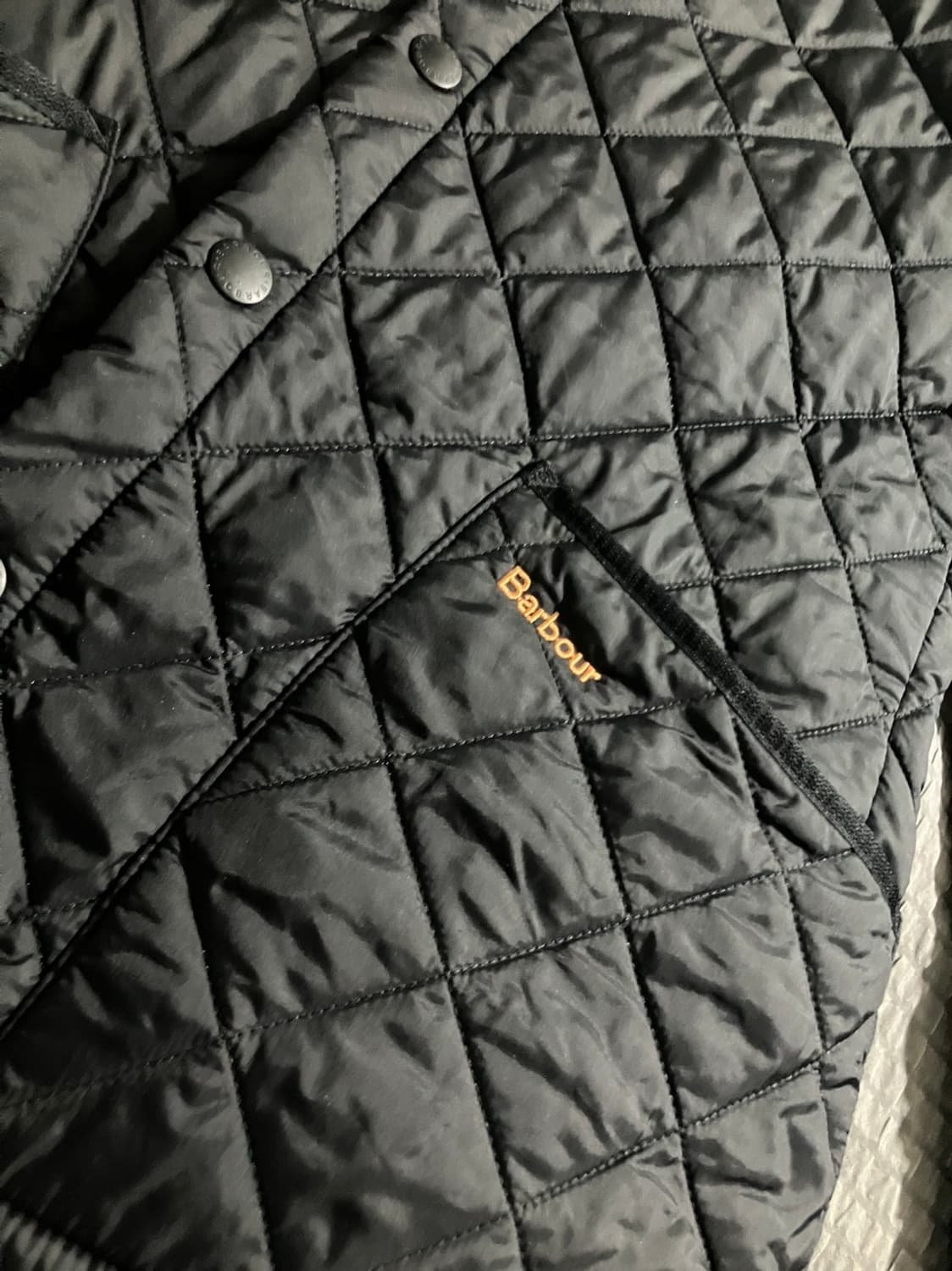 바버 퀼팅 자켓 블랙 상품이미지4