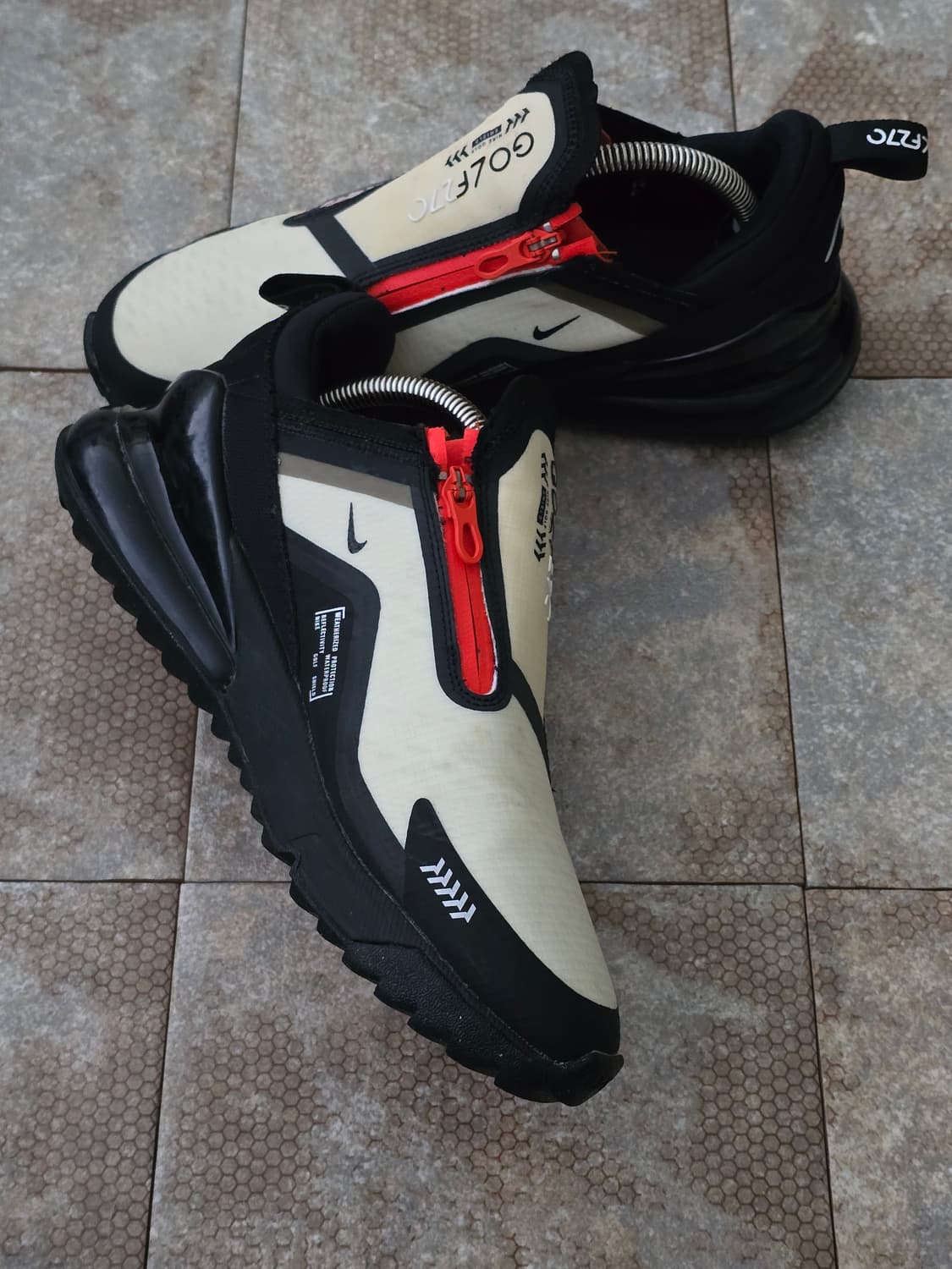 (240)나이키 에어맥스 270 g 쉴드 블랙 화이트 골프화 운동화 상품이미지5
