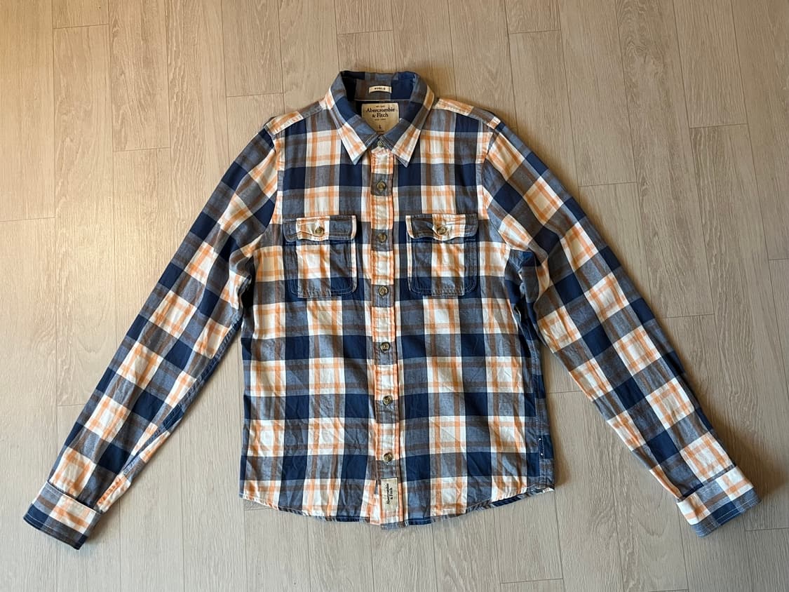 아베크롬비 체크 셔츠 L / 머슬핏 / 상태 좋음 상품이미지9