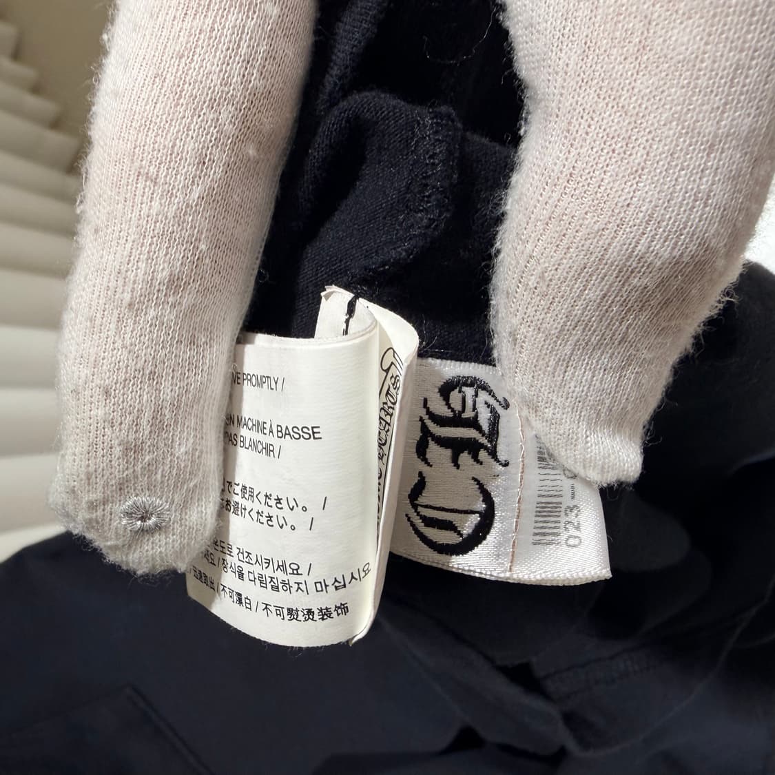 M / 크롬하츠 자수 블랙 반팔티셔츠 상품이미지5