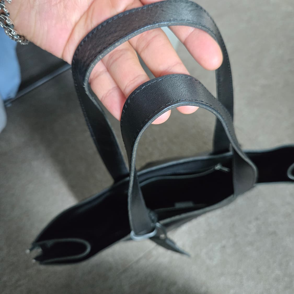 ​[정품] 요지 야마모토 디스코드 사이드 지퍼 토트백 (블랙) 상품이미지3