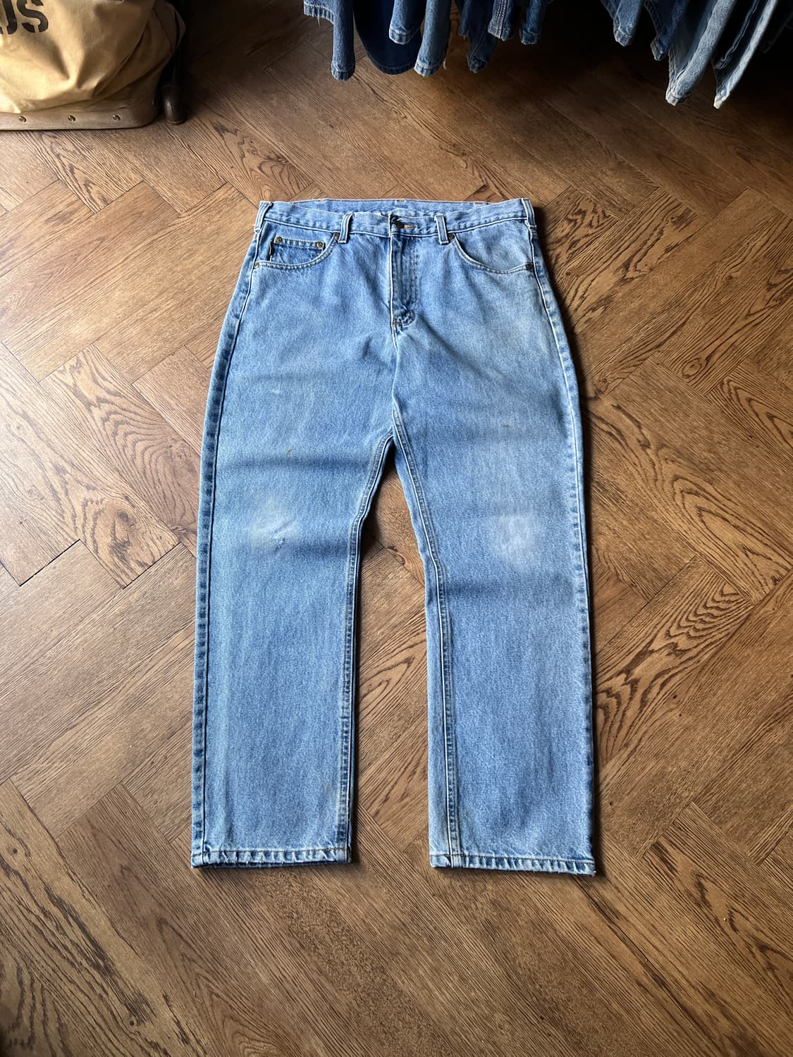 [35]칼하트 USA 미디엄블루 워싱 데님 팬츠 상품이미지2